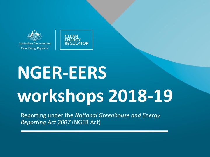 nger eers workshops 2018 19