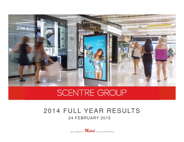 2014 full year results