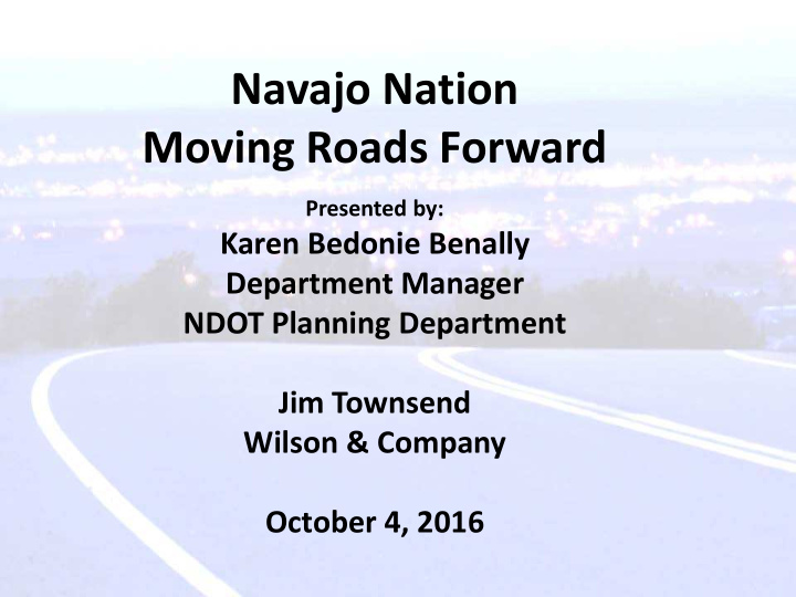 navajo nation moving roads forward