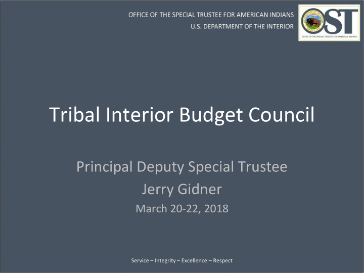 tribal interior budget council