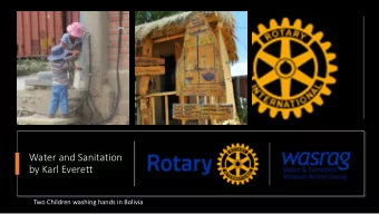 Water and Sanitation  by Karl Everett  Two Children washing hands in Bolivia  Water Water
