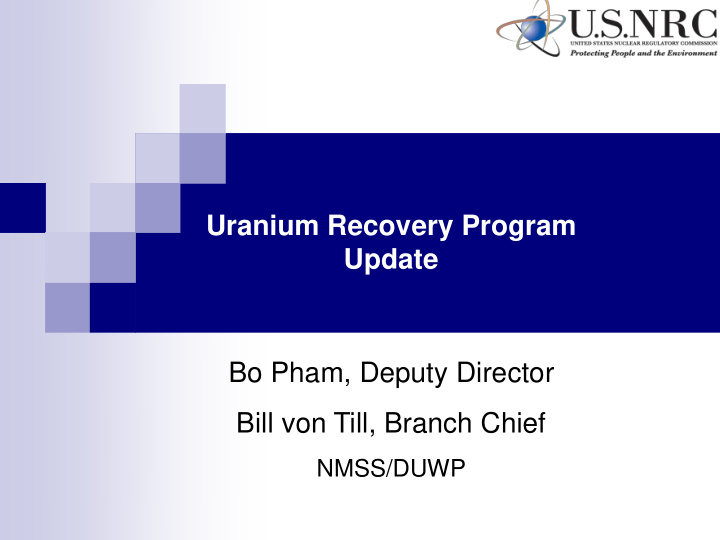uranium recovery program