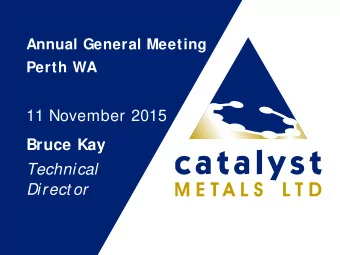 Technical  Direct or Disclaimer and nd Forw  Forward  ard Look  ooking  g  Stat  atements  This