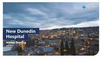 New Dunedin  Hospital  Market Briefing  July 2019  Michelle Arrowsmith  Welcome  Deputy