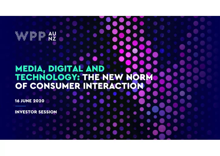 media digital and technology the new norm of consumer