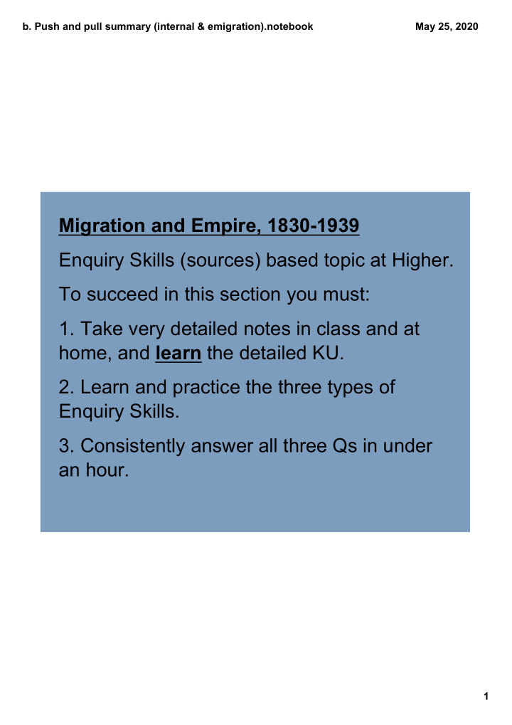 migration and empire 1830 1939 enquiry skills sources