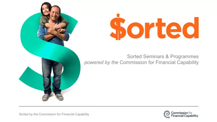 sorted seminars programmes powered by the commission for