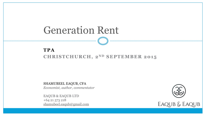 generation rent