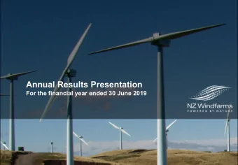 Annual Results Presentation  For the financial year ended 30 June 2019  Annual Results Presentation