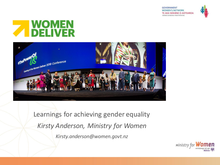 learnings for achieving gender equality kirsty anderson