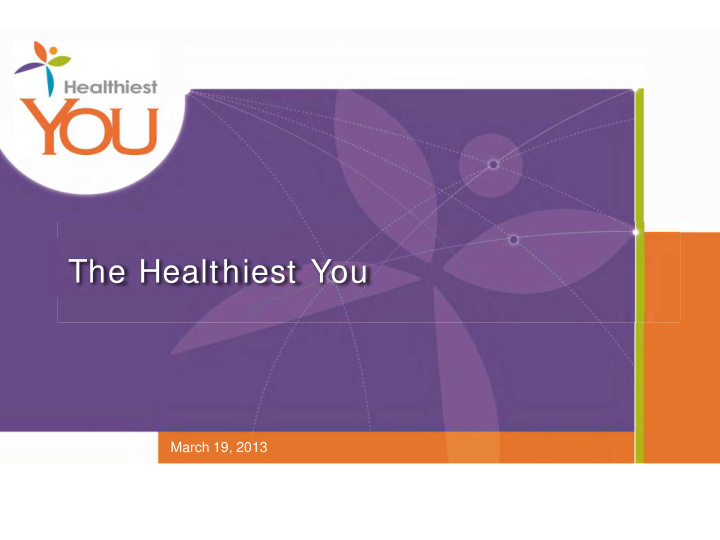 the healthiest you