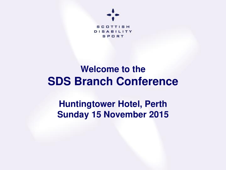 sds branch conference