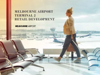 MELBOURNE AIRPORT  TERMINAL 2  RETAIL DEVELOPMENT  Terminal 2 - International Departures  Terminal