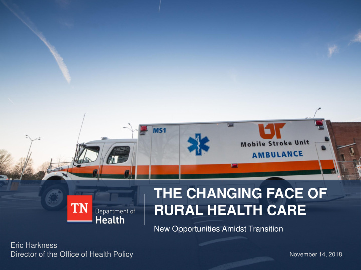 the changing face of rural health care