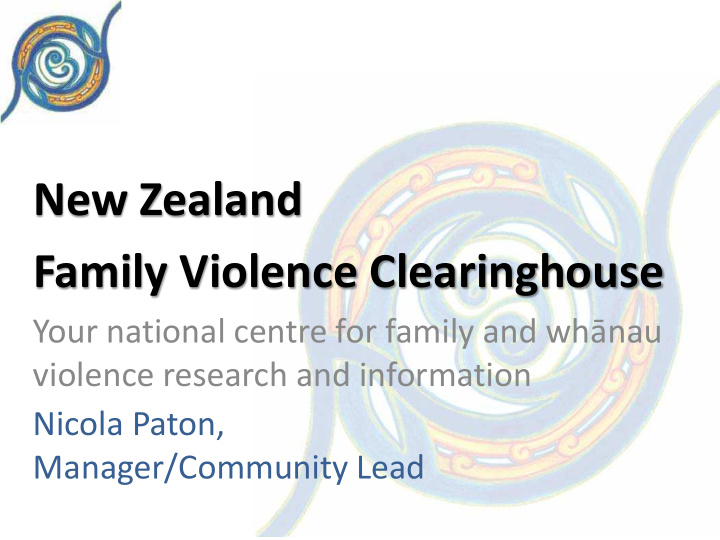 new zealand family violence clearinghouse