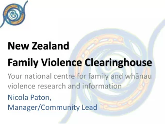 New Zealand  Family Violence Clearinghouse Your national centre for family and whnau  violence