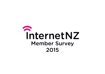 Member Survey  2015  Survey method  Surv  Survey Monk  y Monkey as survey platform, receiving 82