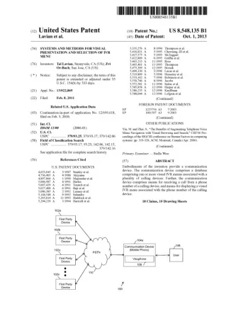 c12) United States Patent US 8,548,135 Bl (10) Patent No.:  Lavian et al. (45) Date of Patent: