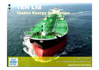 This presentation may contain forward-looking statements that are not based on historical fact,