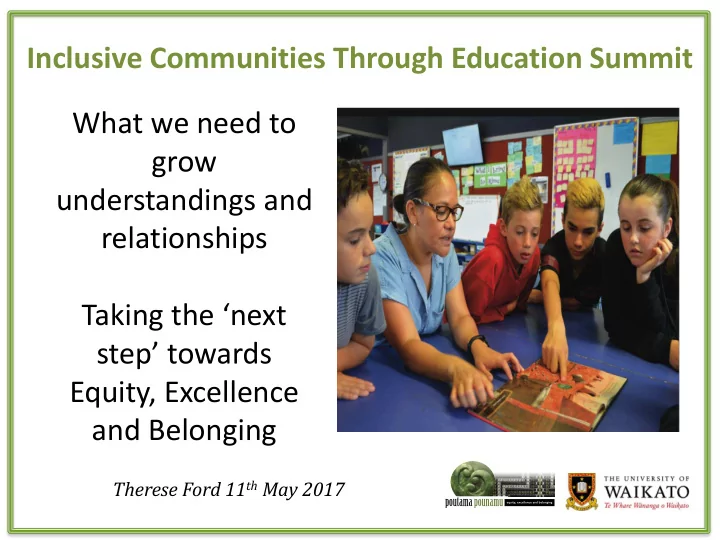inclusive communities through education summit