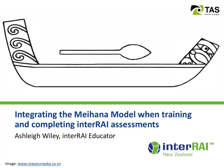 integrating the meihana model when training and