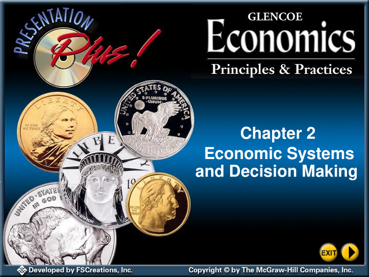 chapter 2 economic systems and decision making