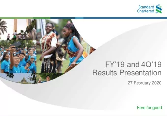 Results Presentation  27 February 2020  Contents  Bill Winters  2  Group Chief Executive and 19