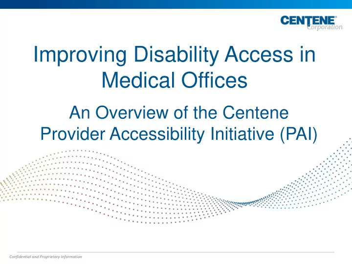 improving disability access in medical offices