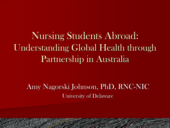nursing students abroad