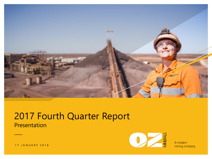 2017 fourth quarter report