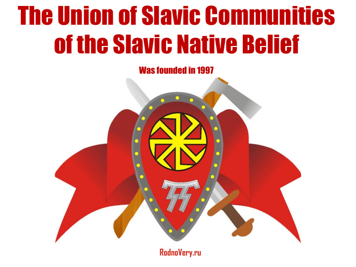 of the slavic native belief