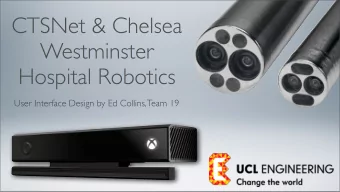 CTSNet &amp; Chelsea  Westminster  Hospital Robotics  User Interface Design by Ed Collins, Team 19