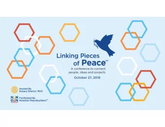 Why this conference? Conflict that concerns you? Best thing for peace?  $1.6 Billion Question