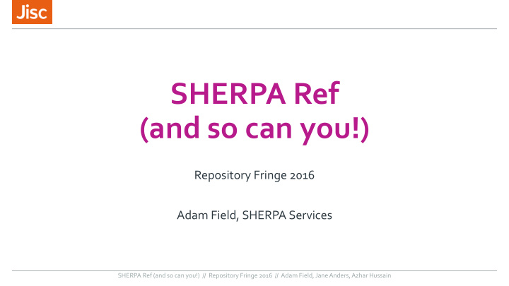 sherpa ref