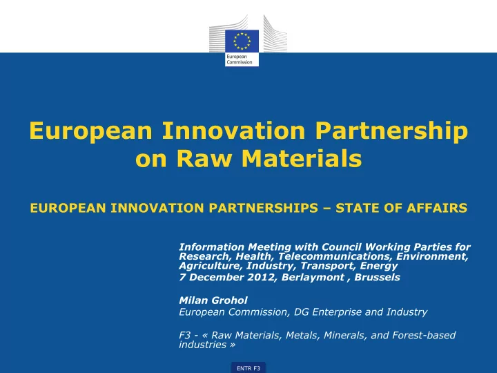 on raw materials