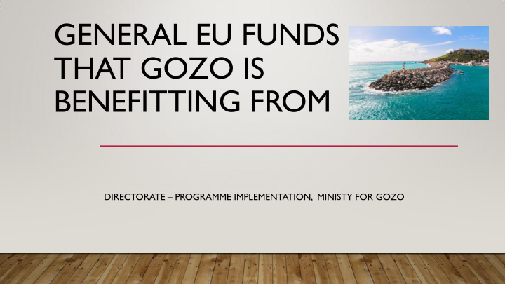 general eu funds