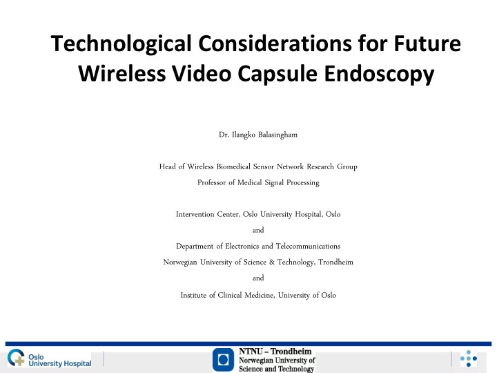 technological considerations for future