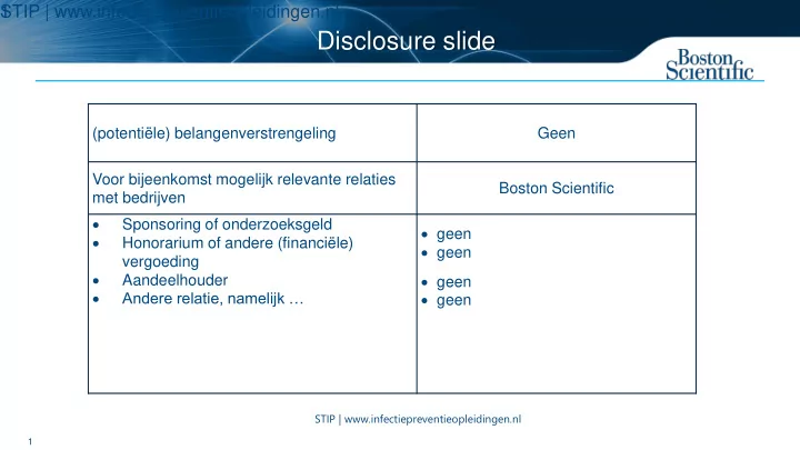 disclosure slide
