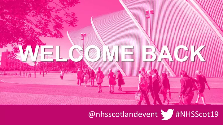 welcome back
