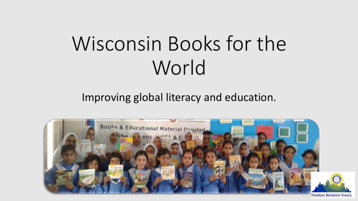 wisconsin books for the world