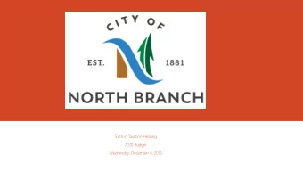 Welcome to PowerPoint  Wednesday, December 4, 2019  Vision  North Branch is a growing and safe