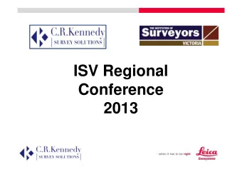 ISV Regional  Conference  2013  Fact About Ballarat  Ballarat was the host for the  rowing and