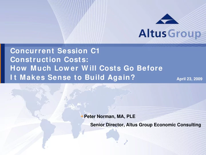 concurrent session c1 construction costs how much low er