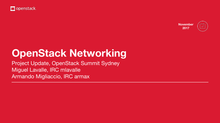 openstack networking