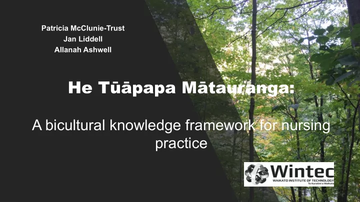 he t papa m tauranga