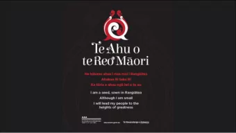 supporting te reo Mori revitalisation efforts and  productive partnerships.  Strengthen and
