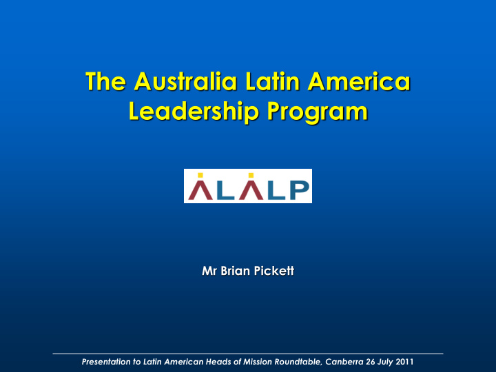 the australia latin america