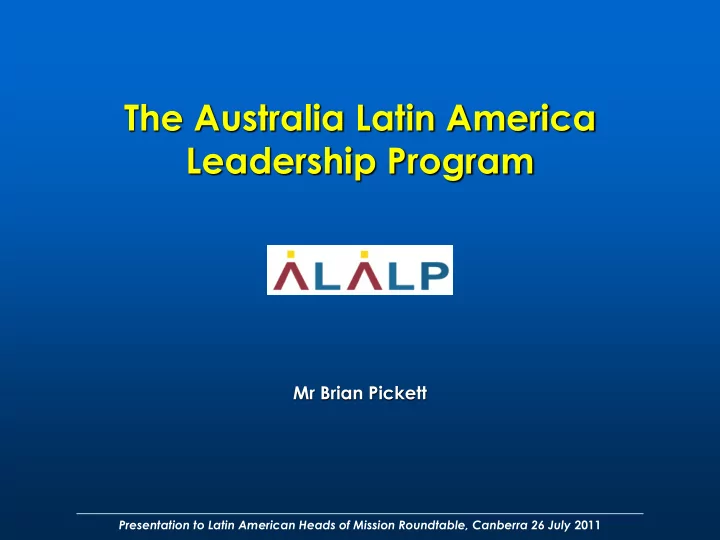 the australia latin america