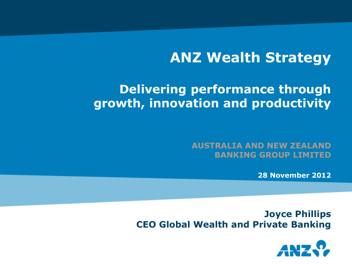 anz wealth strategy