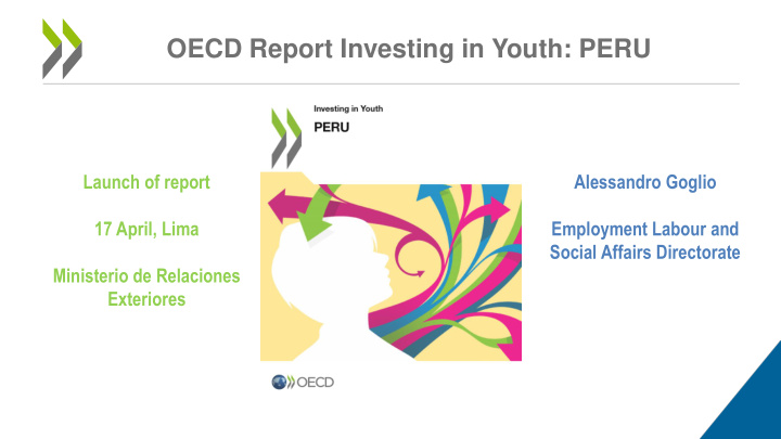 oecd report investing in youth peru